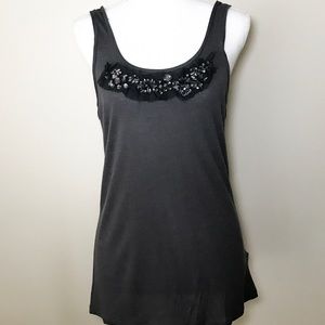 NWOT J.Crew Sleeveless Gray Top M